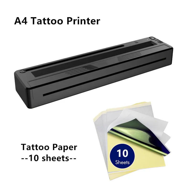 Portable Bluetooth Thermal Tattoo Printer Inkless M8 Beginners&Pros Wireless Tattoo Stencil Printer Suitable for Phone/Tablet/PC