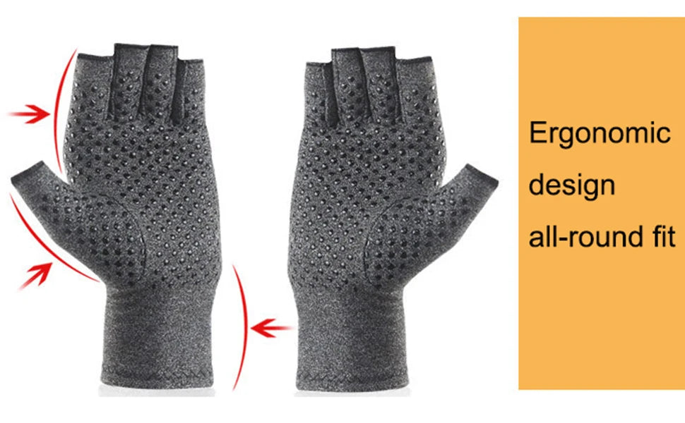 1 Pair Anti Arthritis Health Compression Therapy Gloves Rheumatoid Hand Pain Wrist Rest Sport Safety Glove Comfortable
