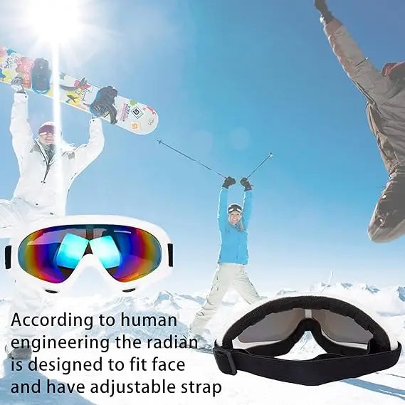 Outdoor Sport Ski Goggles Anti fog UV400 Protection Ski Mask Male Female Anti-Fog Big Face Snow Glasses Snowboard Skiing Eyewear
