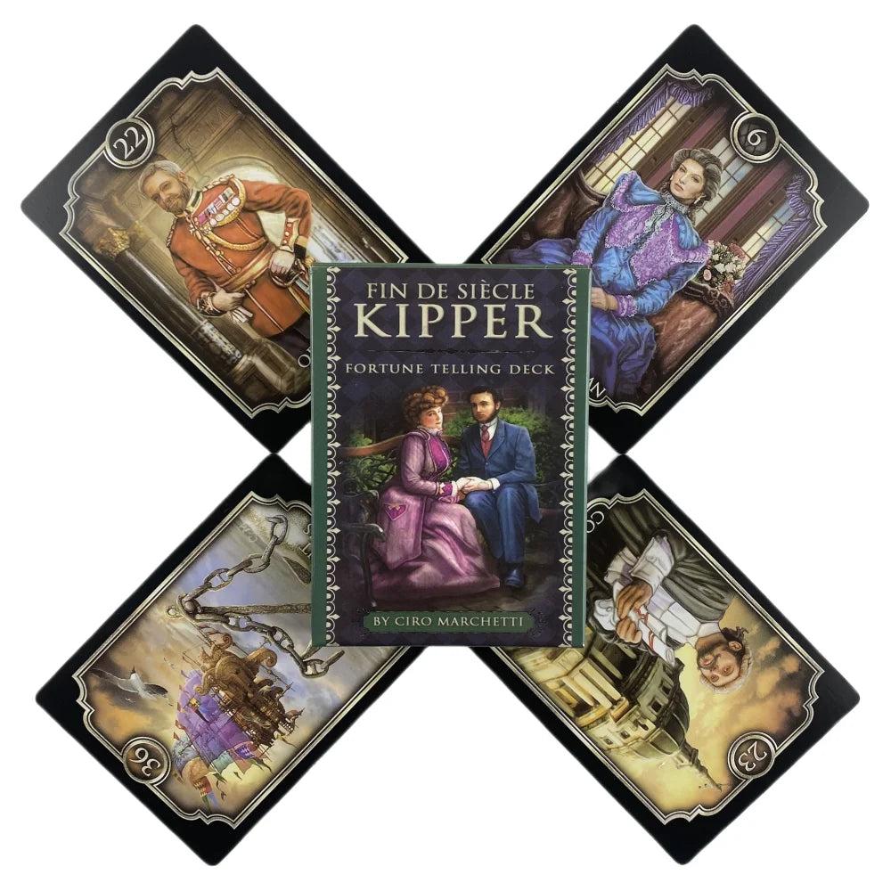Fin De Siecle Kipper Fortune Telling Deck Oracle Cards Classic Wisdom Divination Visions Tarot Board Games Deck Party Edition