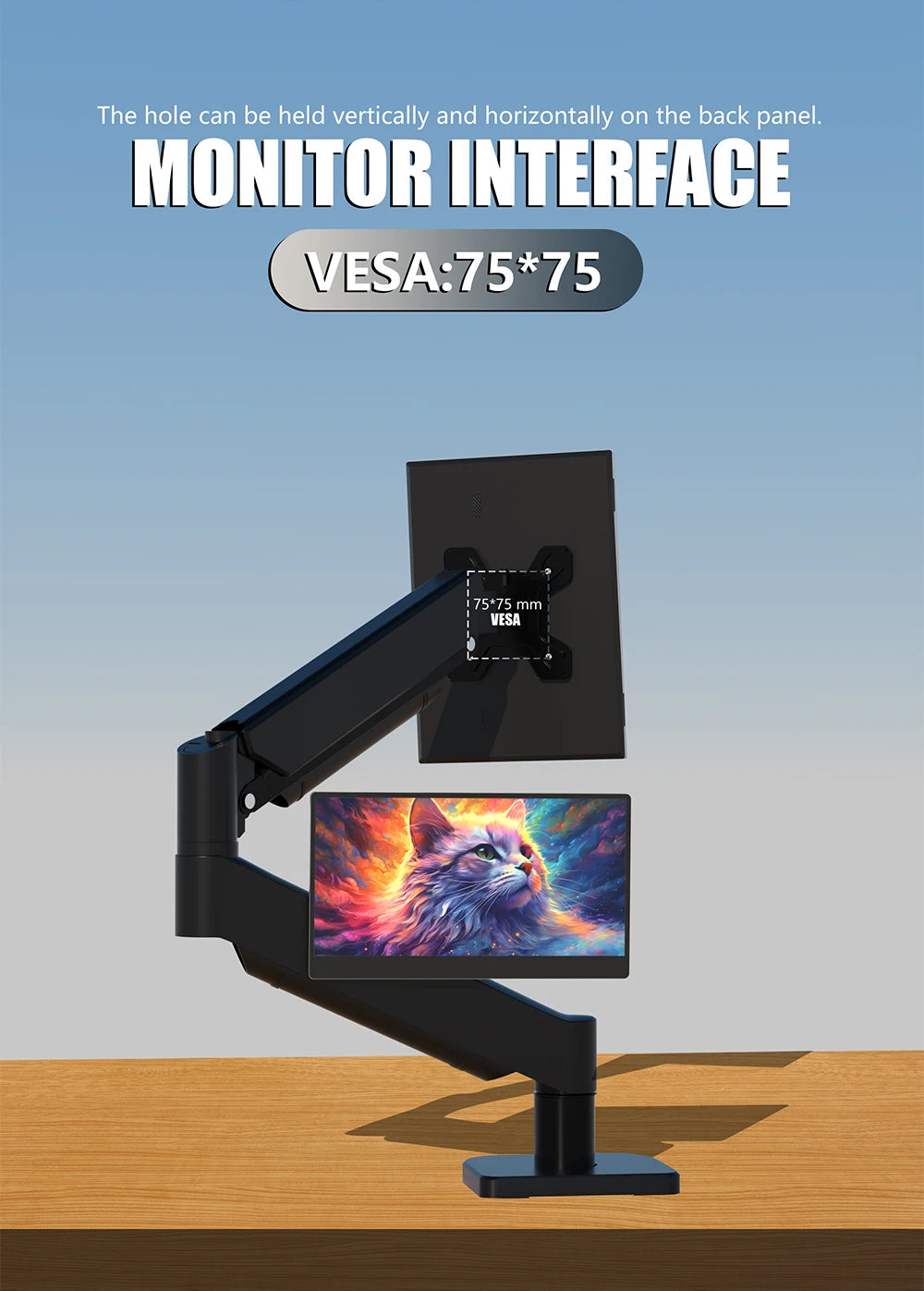 MUCAI N140-S36 Portable Display 14 Inch 60Hz Resolution 1366*768 TN Panel 250cd/㎡ Brightness 3ms Response Portable MonitorComputer MonitorsGoWisse.com