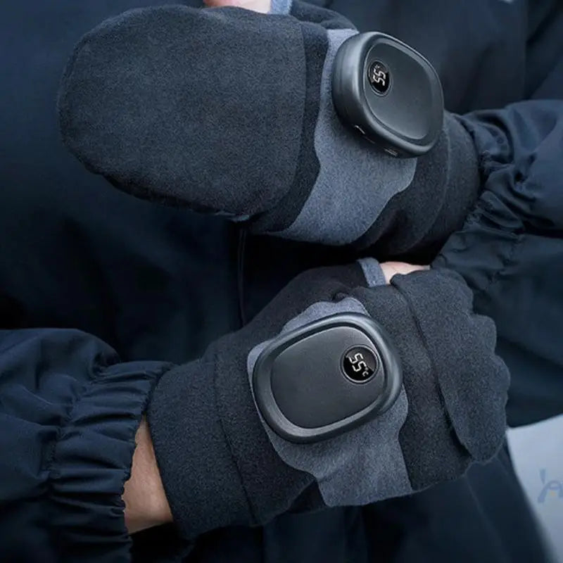 Heated Gloves For Men Men Women USB Fingerless Winter Heated Gloves USB Hand Warmer Gloves For Typing Cycling Skiing With 3