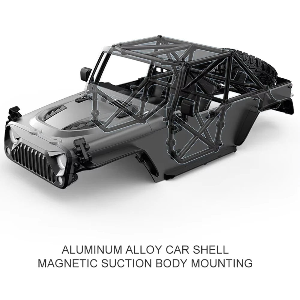 HYPER GO MJX H12Y+ H12Y 1/12 RC Car 4WD Brushless 2.4G Remote Control Cars Off-Road RC Truck