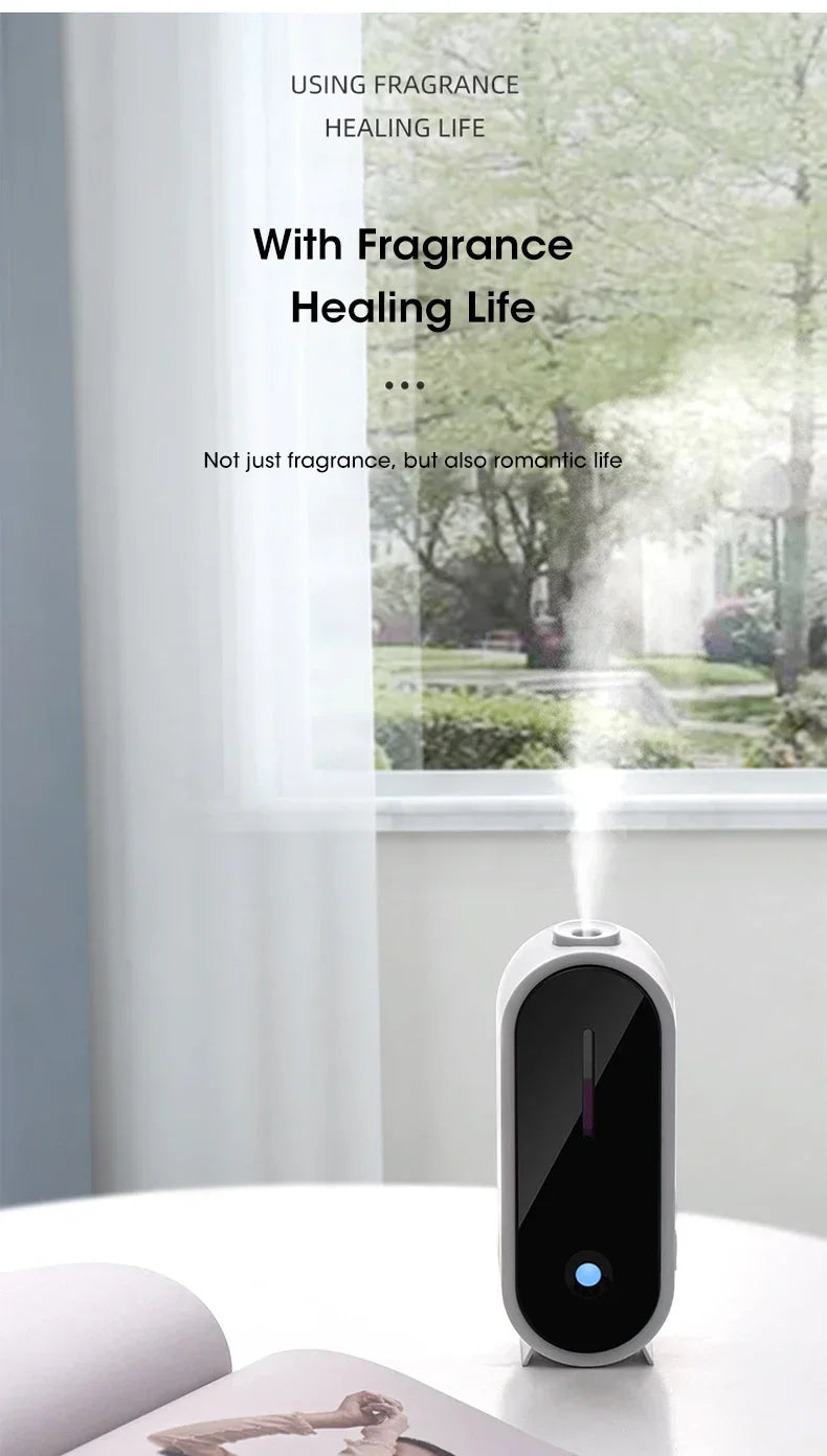 Automatic Circulating Aroma Diffuser Smart Air Scent Machine Home Essential Oil 50ml Tank Spray Fragrance Dispenser for Bedroom