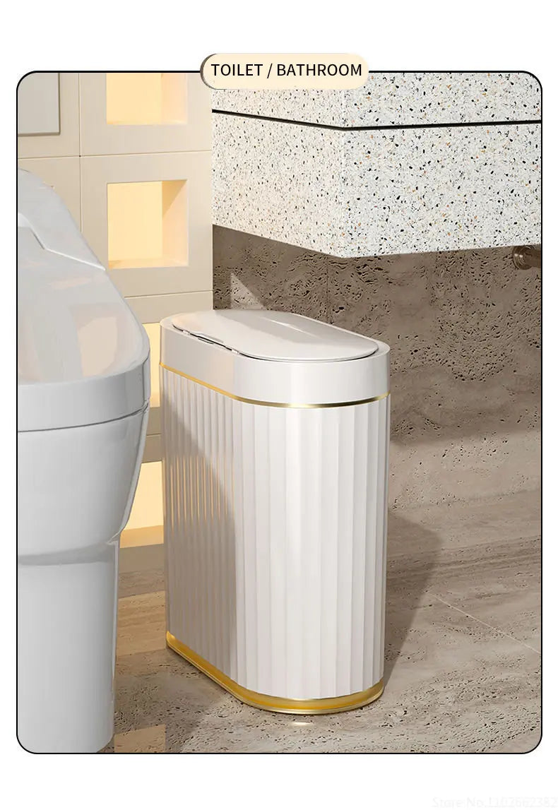 7L/9L Smart Trash Can Electronic Automatic Smart Sensor Garbage Bin Household Toilet Waste Garbage Can for Kitchen Bathroom