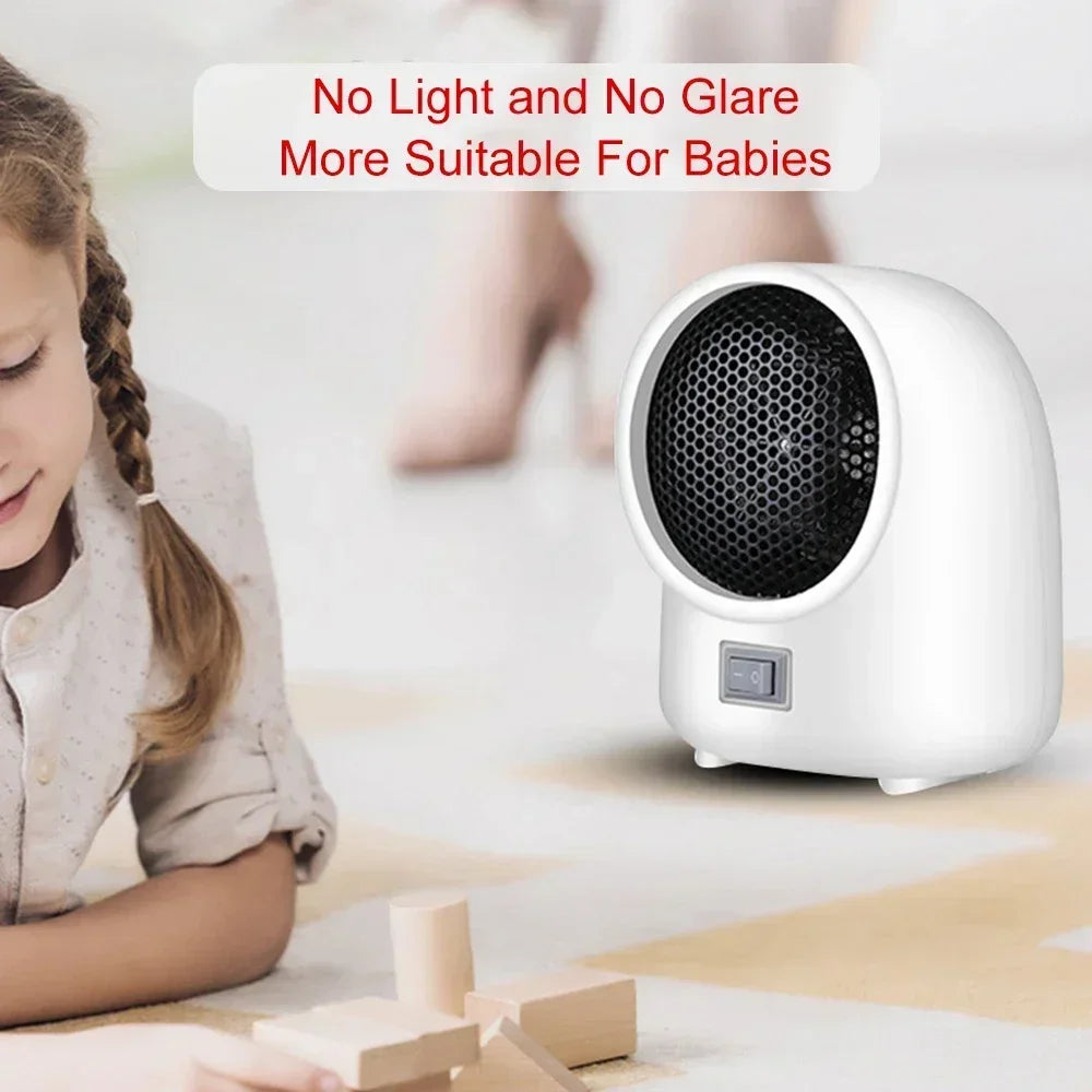 400W Mini Electric Heater 2-speed Quick Heating Home Electric Heater 220V/110V Hot Fan Overheating Protection Air Heat