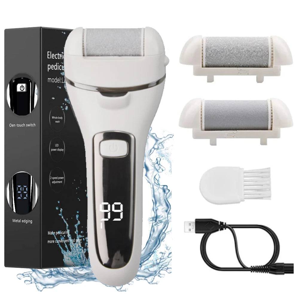 Portable Electric Foot Heel Care Tool Pedicure tool Pedicure Feet Heels Skin Remover Cuticle File Set USB Pedicure For Men Women