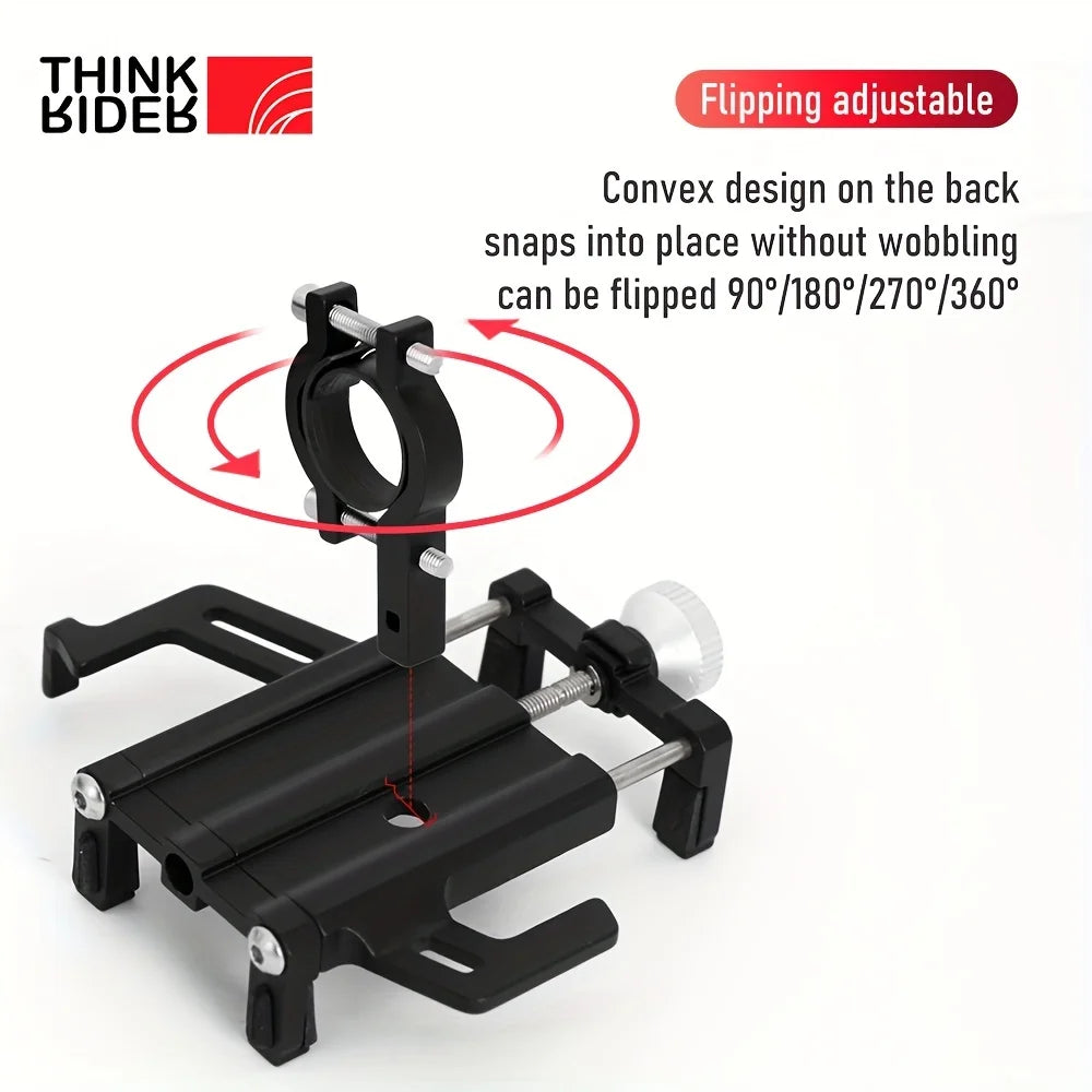 ThinkRider Bicycle Mobile Phone Rack Aluminum Mountain Road Car Navigation Takeout Rider Driving Special Support
