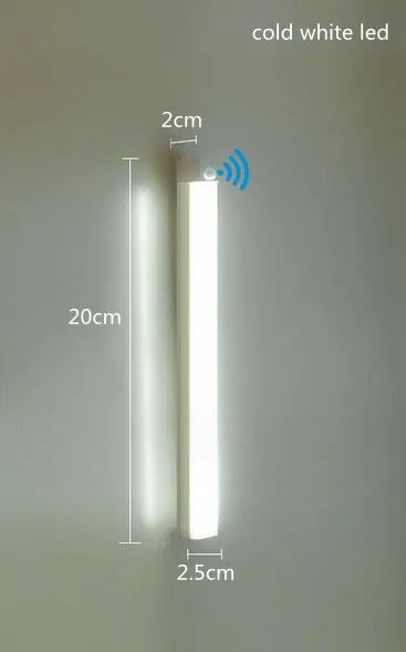 Motion Sensor led Light Wireless LED Night Light Type C Rechargeable Light Cabinet Wardrobe Lamp Staircase Backlight For Kitchen