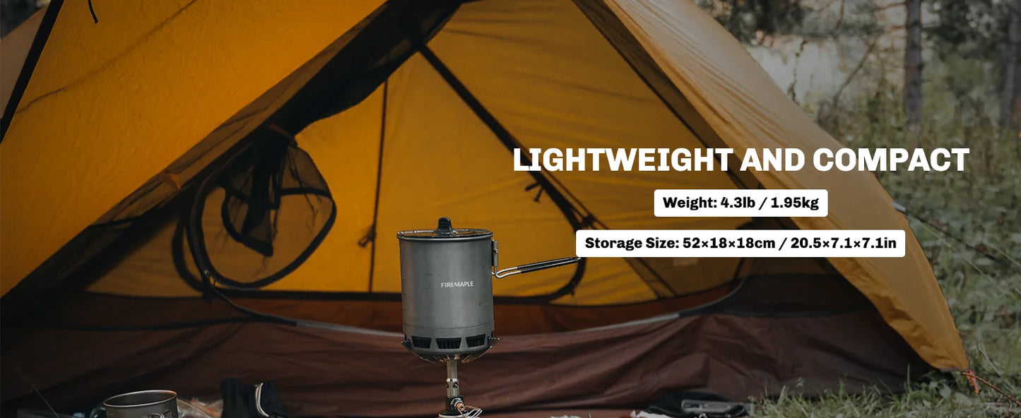 Fire-Maple Tropics Ultralight Backpacking Tent 2 Person 20D Waterproof Easy Setup Hiking Mountaineering Cycling Trekking 1.95KG