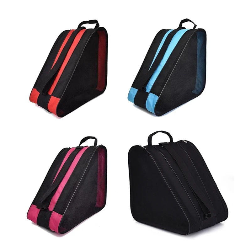 Ice Skate Guards Adjustable Shoulder Straps Ice Shoes Bags Large Size Skiing Roller Skate Storage Bags for Men Women Lightweight
