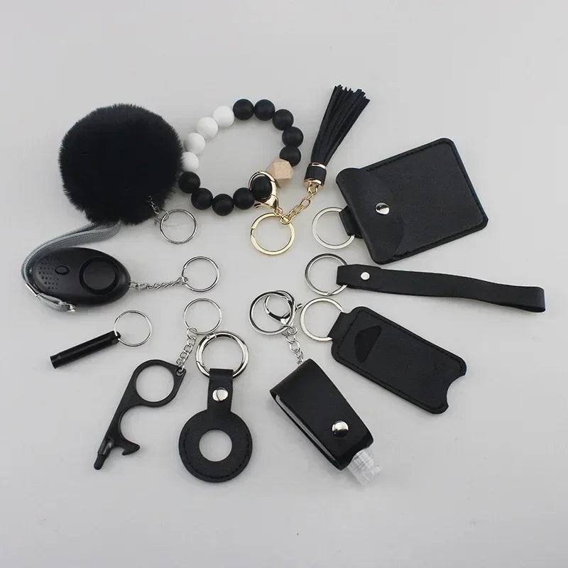 Self Defense Keychain for Women - Personal Safety Alarm with LED Light & Emergency Whistle | Protective Security Accessories