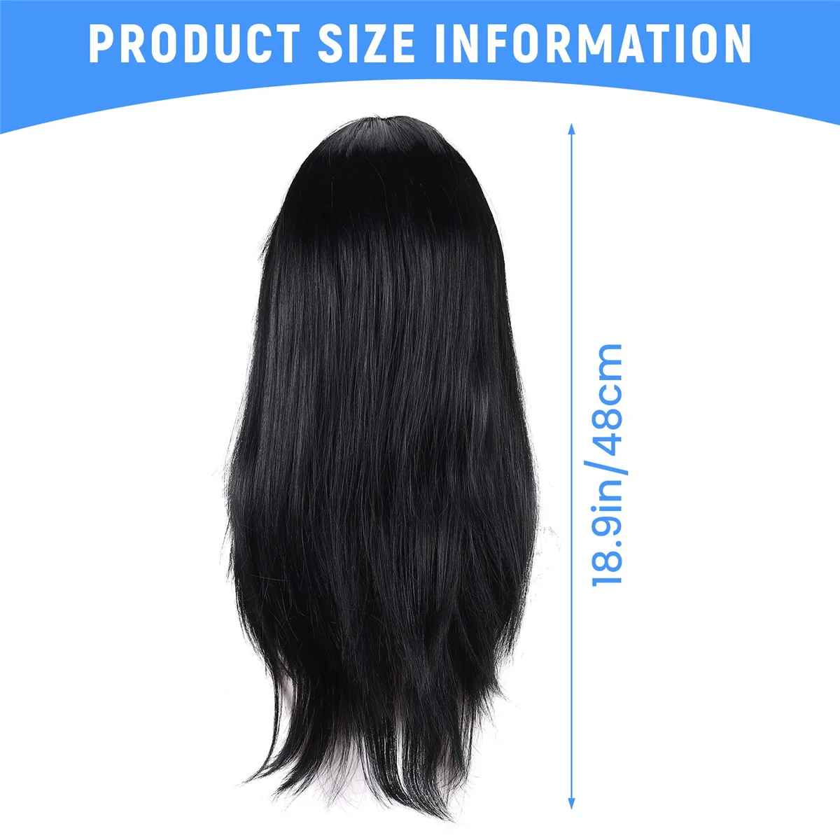 Black StYL (Location: CN)ish Women Long Straight Wigs Dress Cosplay Costume Party Wig
