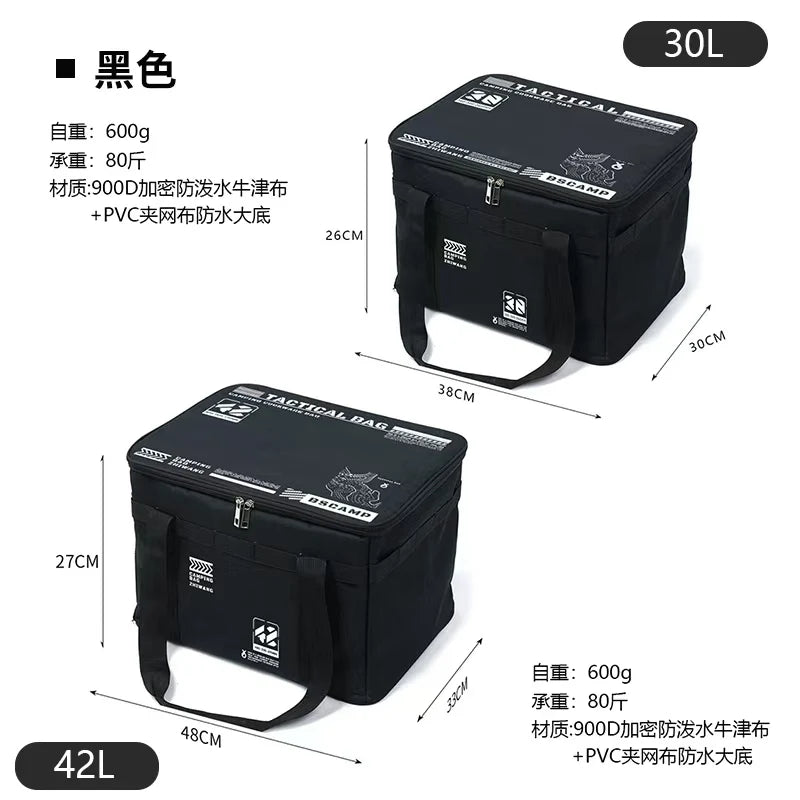 Tactical Camping Storage Bag, 26L Camping Luggage Bag for Hiking, Large Space Cookware Tableware Storage Bag for Picnic