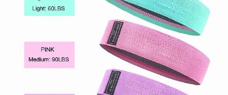 Fabric Resistance Hip Booty Bands Glute Thigh Elastic Workout Bands Squat Circle Stretch Fitness Strips Loops Yoga Gym Equipment
