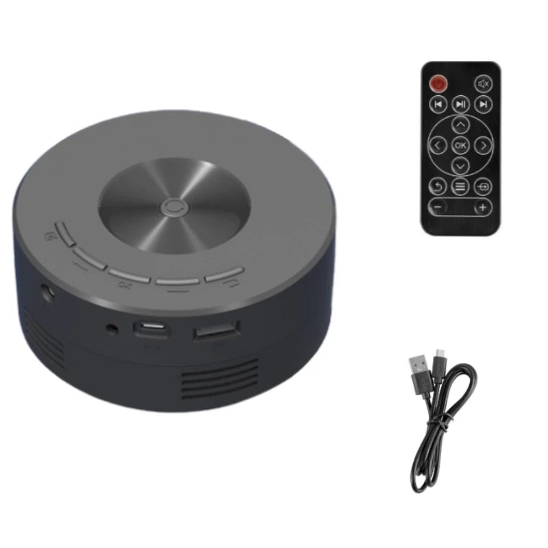 YT200 mini projector led mobile video home theater media player kids gift cinema wired same screen projector for iPhone Android