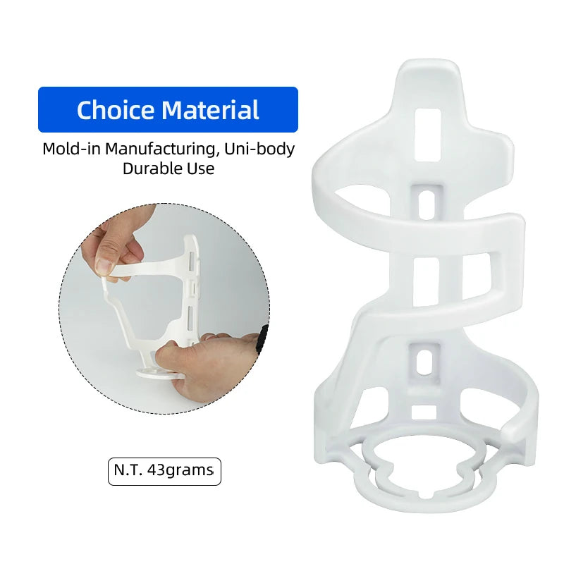 Deemount Bicycle Water Bottle Holder 65mm PC Mold-in Plastic Bottle Cage Carrier Rack Light Weight  Cycling Parts BKG-008