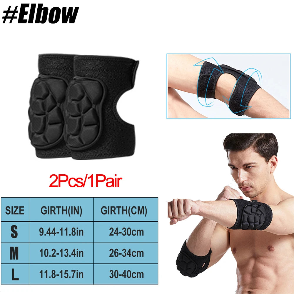 1Pair Breathable Anti-slip Elbow Knee Pads Mountain Bike Cycling Protection Dancing Knee Brace Support MTB Knee Protector Ride
