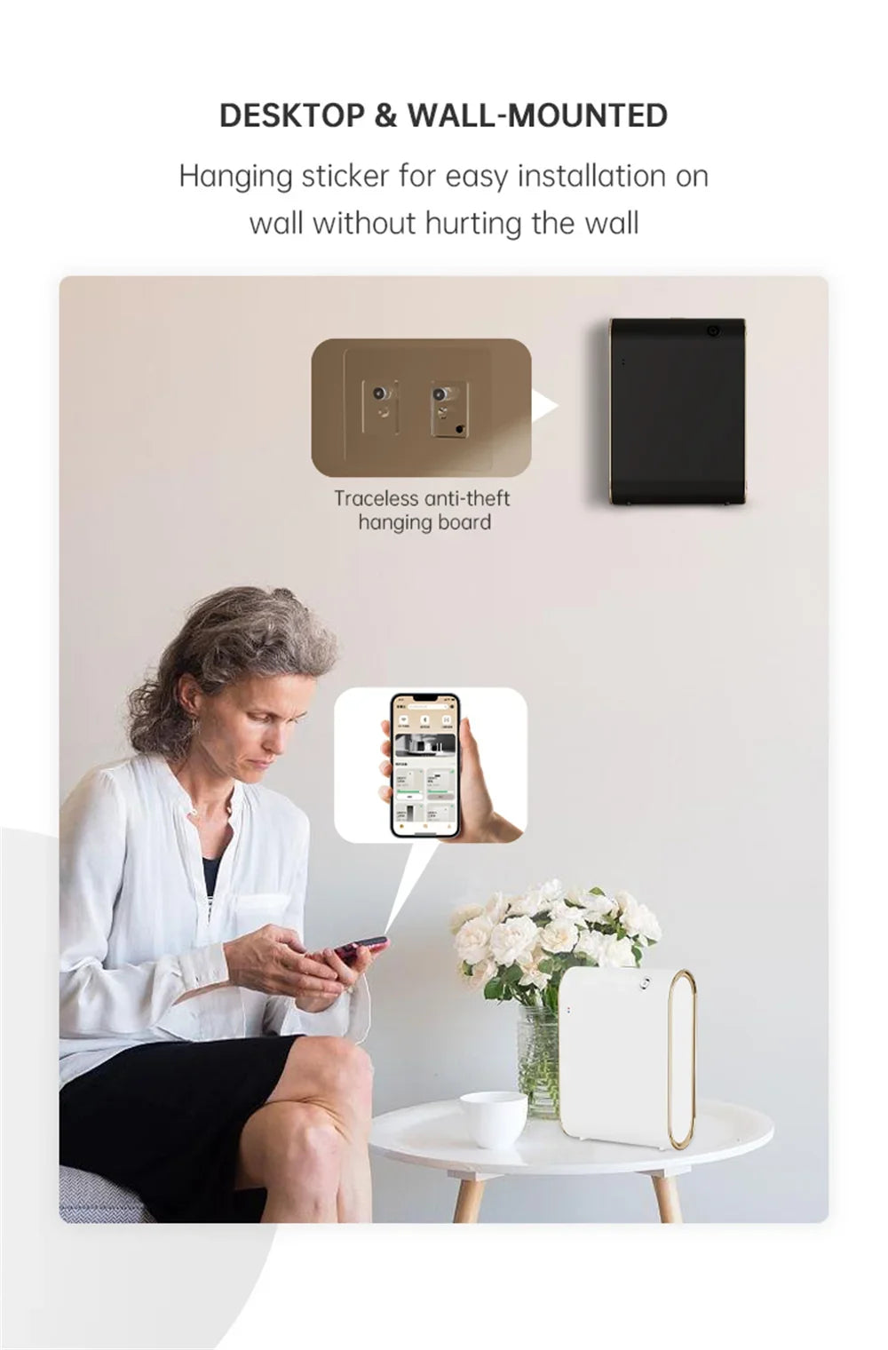 Smart Aroma Diffuser Waterless Scent Diffuser Intelligent Machine Air Fresheners for Home Hotel Scent Machine Room Fragrance