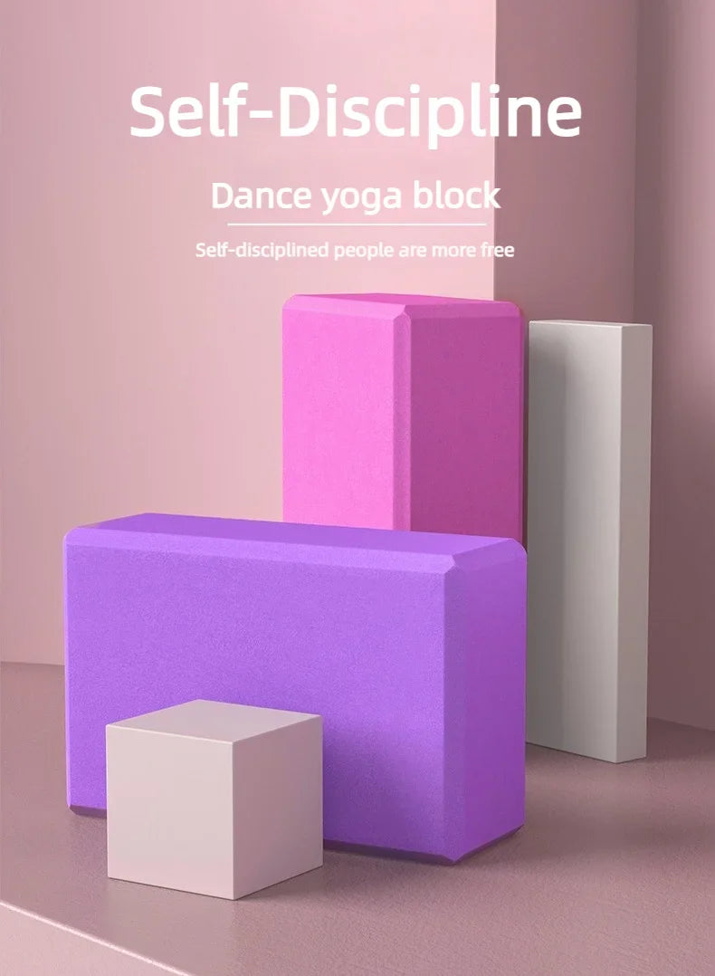 Yoga Blocks Gym Foam Brick Pilates Training Exercise Fitness Bolster Pillow Cushion Stretching Body Shaping Building Cubes