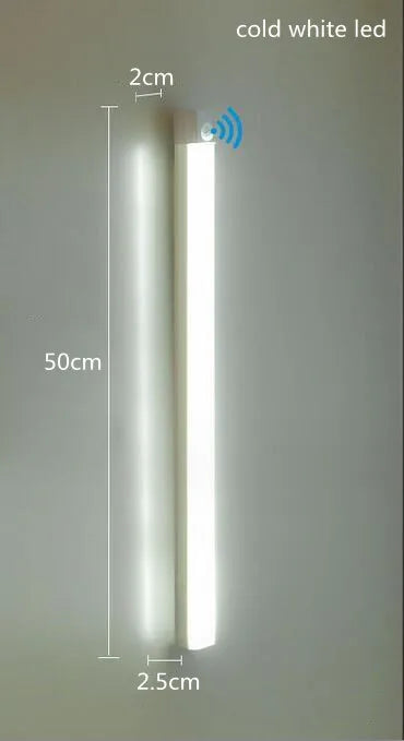 Motion Sensor led Light Wireless LED Night Light Type C Rechargeable Light Cabinet Wardrobe Lamp Staircase Backlight For Kitchen