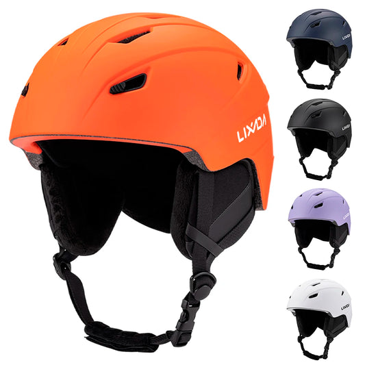 Ski Helmet Integrated Warm Snow Sports Helmet Adjustable Lightweight Comfortable Winter Snowboard Helmet with 14 Air Vent Holes