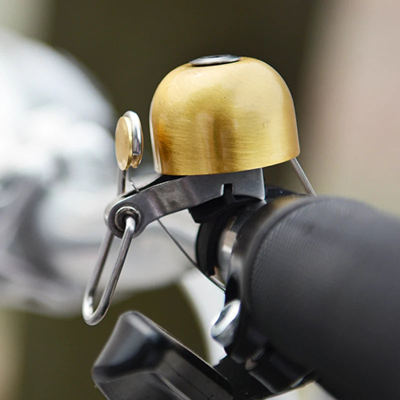 ROCKBROS Steel Copper MTB Bike Ordinary Bell Clearly Sounds Riding Bike Safety Horn Ultralight Cycling Bell Bicycle Accessories