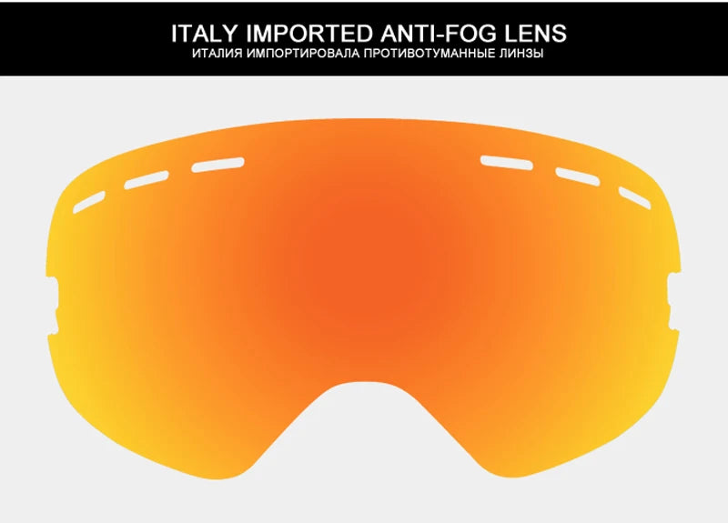 PHMAX Ski Goggles Men Snowboard Glasses Women Winter Outdoor Snow Sunglasses UV400 Double Layers Lens Anti-Fog Skiing Goggles