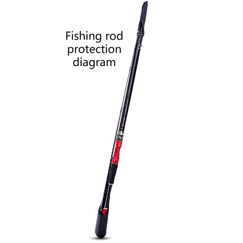 Fishing Rod Socks Srtap Fishing Pole Sleeves Belt Rod Protector Adjustable Rod Cover Protector For Fishing Rod Tube-Case