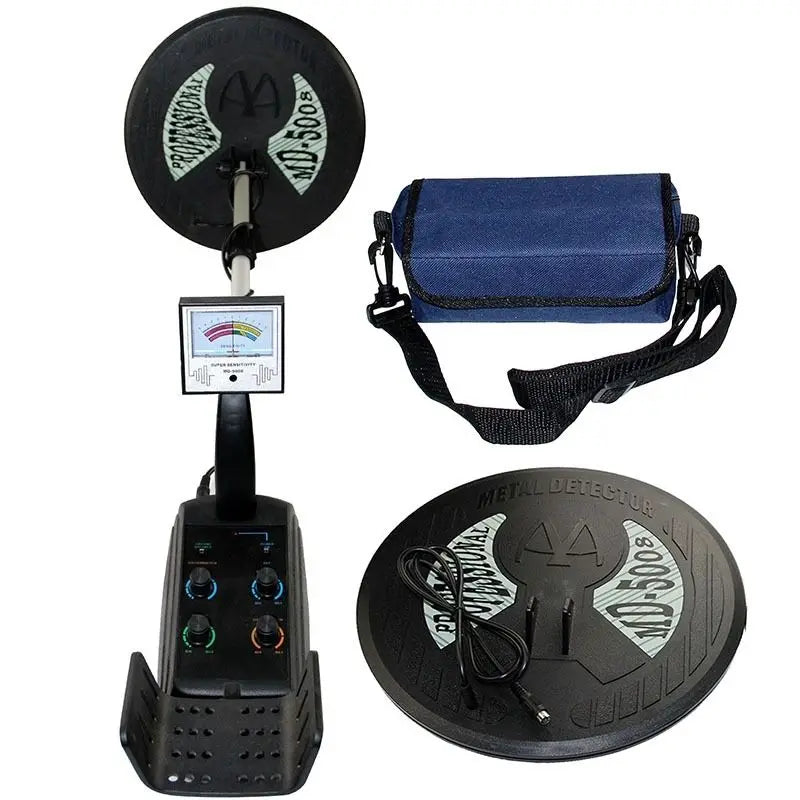 MD-5008 Underground Metal Detector Gold Digger Max Detection Depth 3.5m,Two Coils Included , Pinpointer Headphone Optional