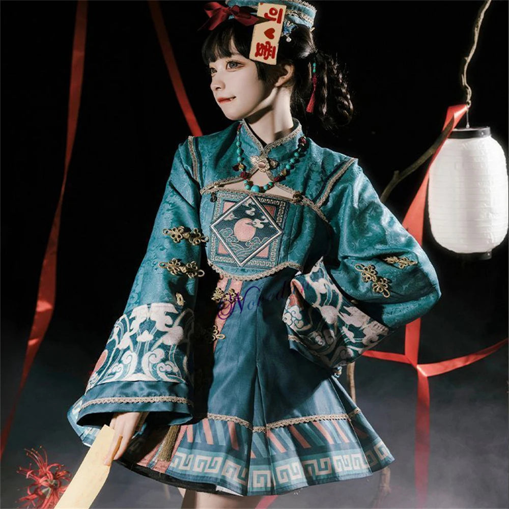 Vampire Easter Zombie Costume Cosplay Women Lolita Dress Hat Wig Anime Maid Chinese Carnival Party Gothic Clothes Skirt Outfit