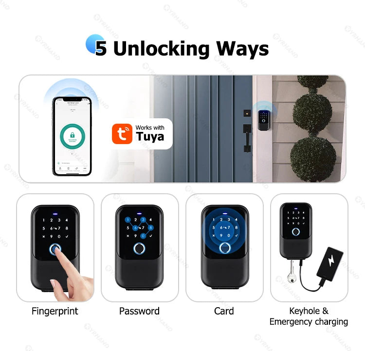 TTlock Smartkey Lock Box Wireless Electronic Key Safe with Digital Code App Controlled Bluetooth Smartlock for Home Key Padlock