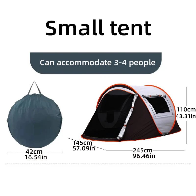 5-8 People Quickly Open Fully Automatic Pop-up Tent, Waterproof Camping Boat Tent, Portable Outdoor Tent For Travel