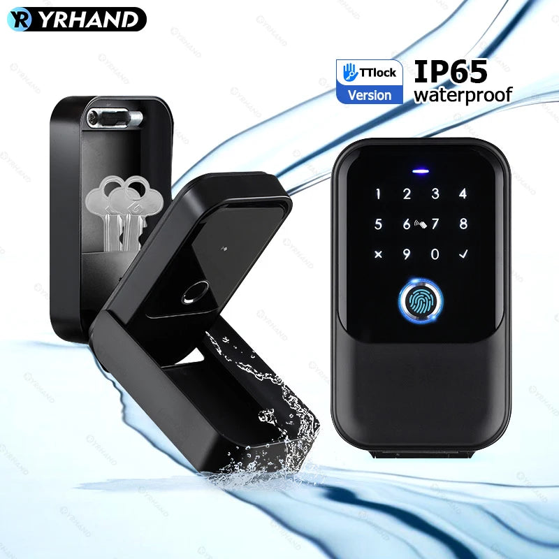 TTlock Smartkey Lock Box Wireless Electronic Key Safe with Digital Code App Controlled Bluetooth Smartlock for Home Key Padlock
