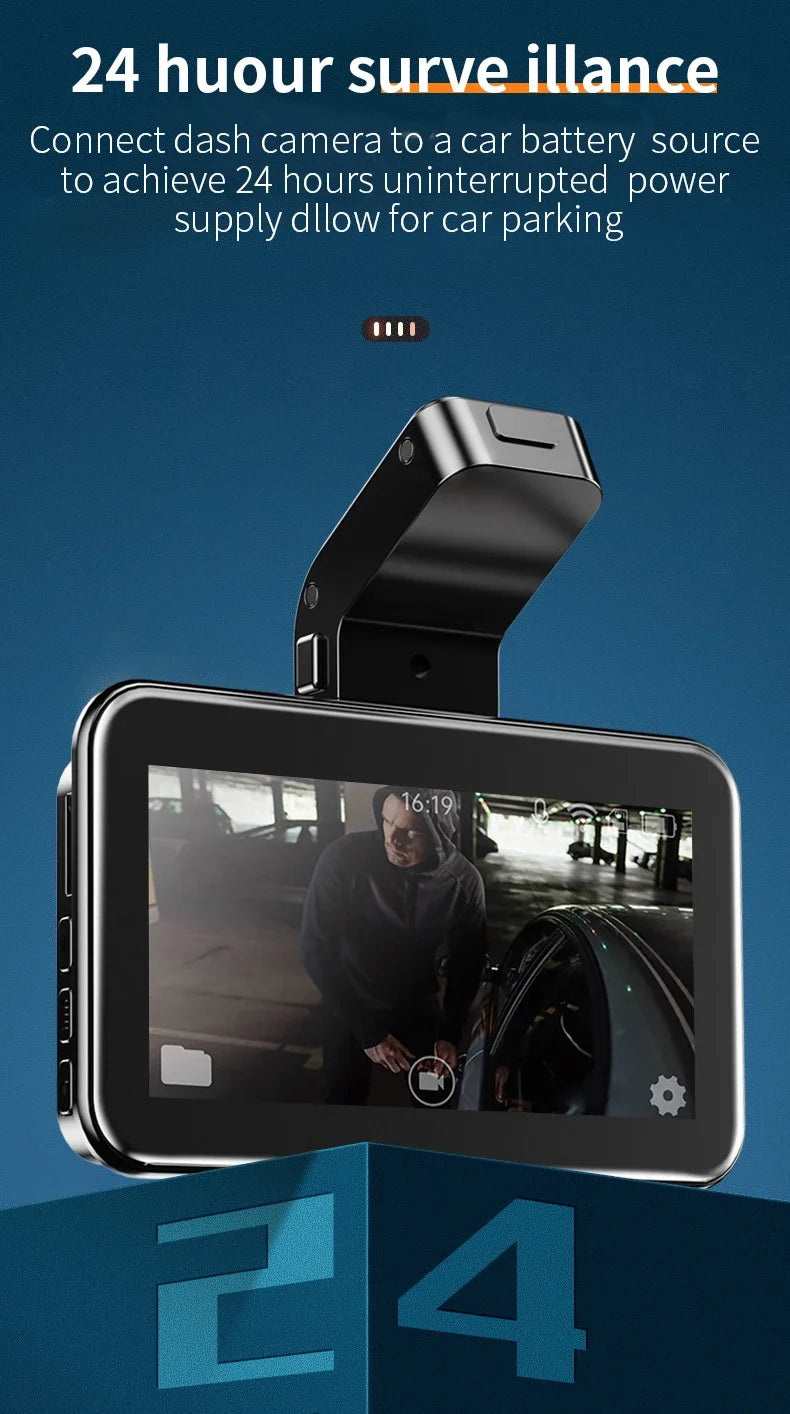 WIFI DVR Recorder Dashcam 1440P Dash Car Dash Cam Camera Dual Lens Built In G-Sensor Loop Recording Parking Monitoring