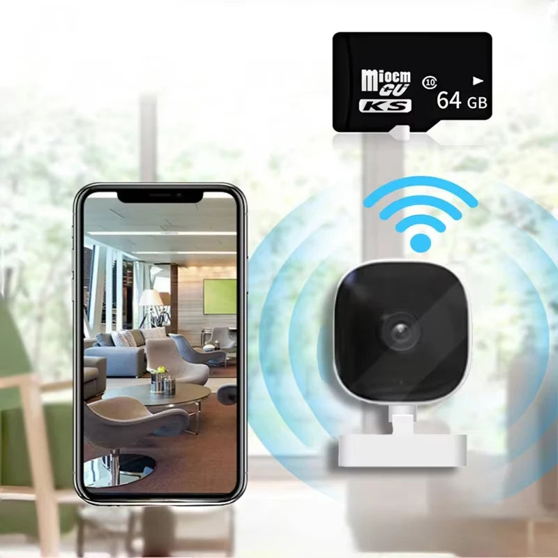 New 4K Mini Security Camera WiFi Monitor IP65 Waterproof Full Color Night Vision Motion Detect Surveillance With 2 Way Audio