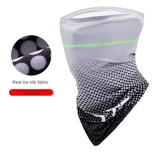Ice Silk Cycling Face Mask Absorption Hiking Camping Neck Tube Scarf Bandana Motorcycle Magic Scarf Headscarf Men