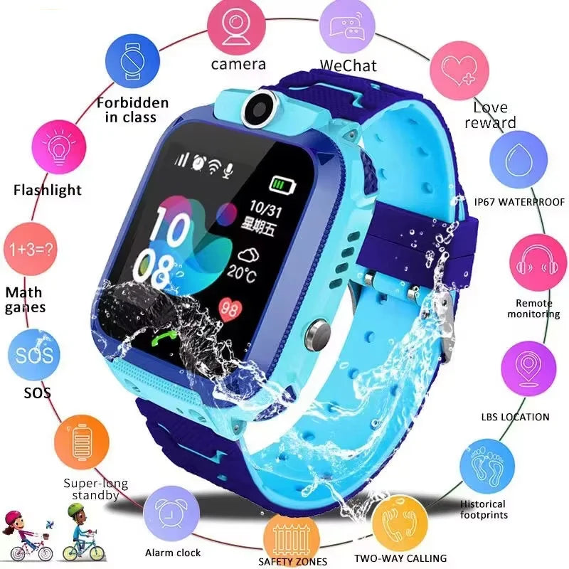 VIVO Kids 4G Smart Watch Sim Card Call Child SmartWatch SOS GPS Location Tracker Camera Waterproof Watch Gift For Ios Android