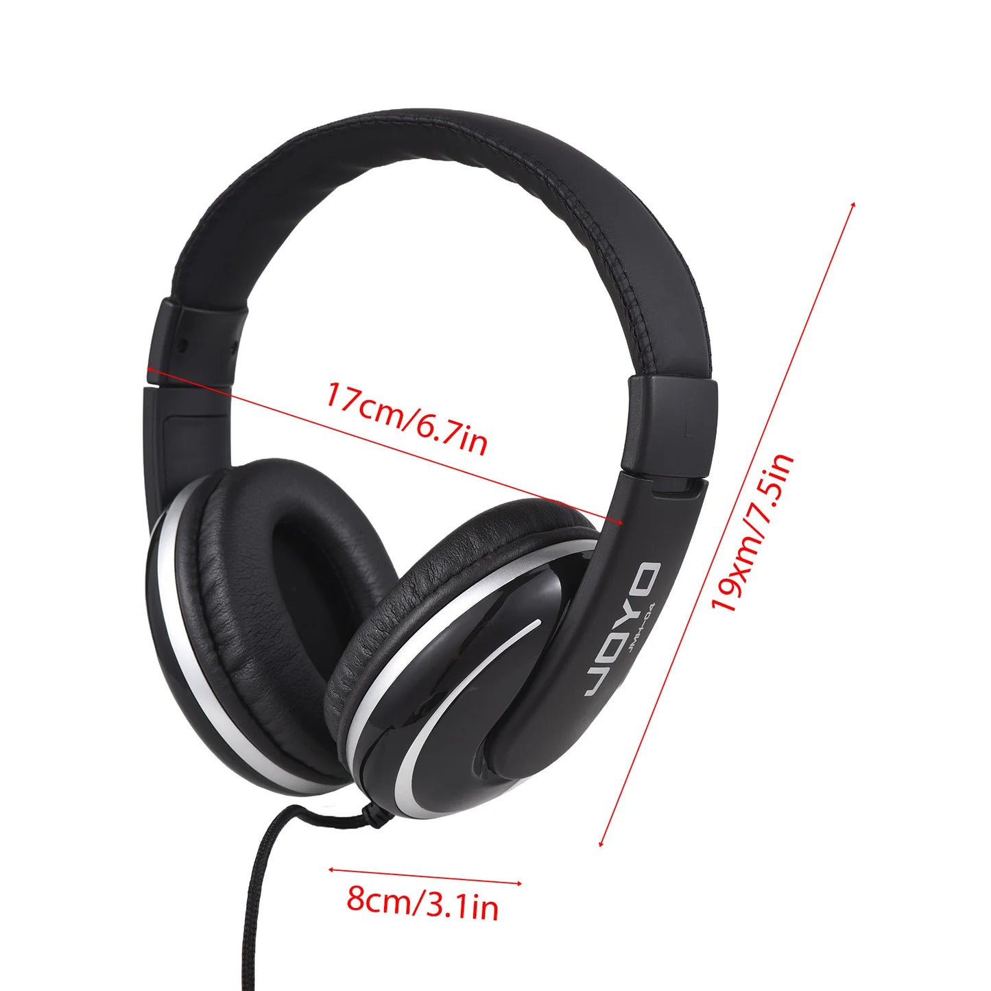JOYO Over Ear Headphone Wired Headphones Stereo Sound Headsets 40mm Driver Comfortable Headphones Clear Balanced Sound