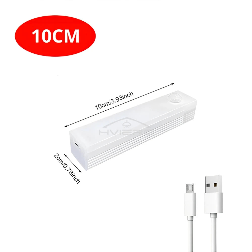 Motion Sensor Night Lights Wireless LED Cabinet Lamps USB Rechargeable Magnetic For Wardrobe Room Closet Kitchen Aisle lighting