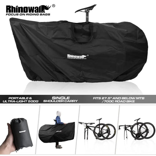 Rhinowalk Road Bicycle Storage Bag Cover Portable Fits 27.5" And below MTB/700C Road Bike Light Bike Travel Carry Shoulder Bag
