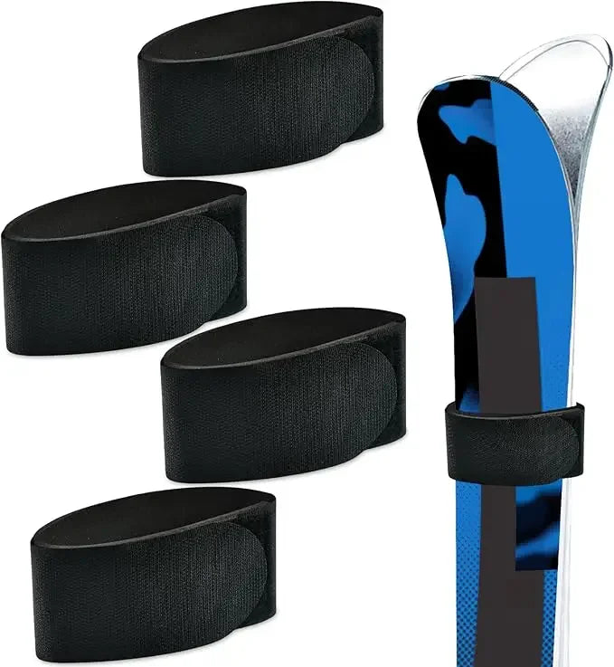 Outdoor Skis Fixing Band Ski Brake Retainer Skiing Straps Skijoring Skis Fixing Band Wrap Snowboarding Straps Sled Ski Accessary