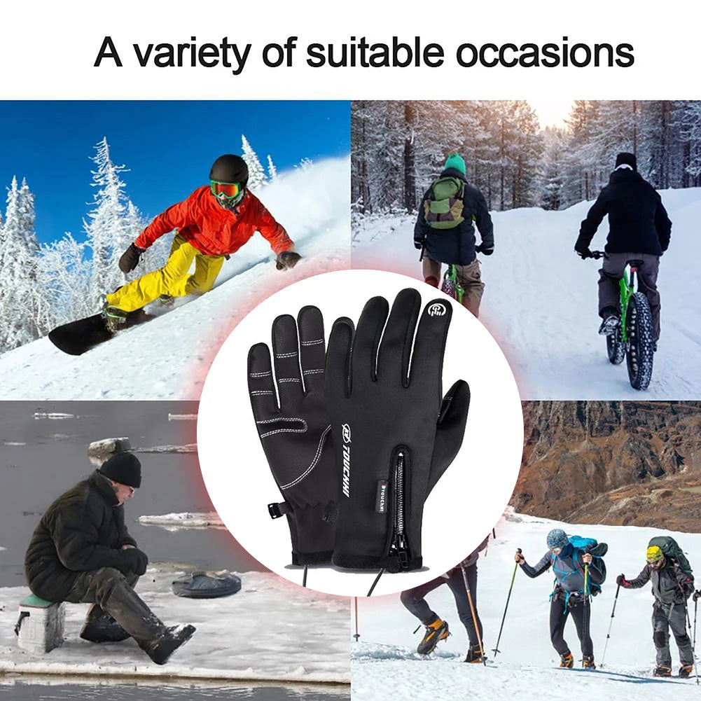 USB Touch Screen Gloves Electric Heated Hand Warmer Winter Ski Gloves for Cycling Running Driving Hiking Walking for Women Men