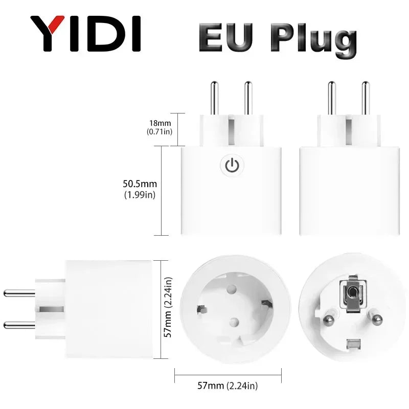 UK EU US Wifi Smart Socket Plug Electric Wall Gsm Power Socket Outlet APP Remote Voice Control Tuya Smart Life Alexa Google Home