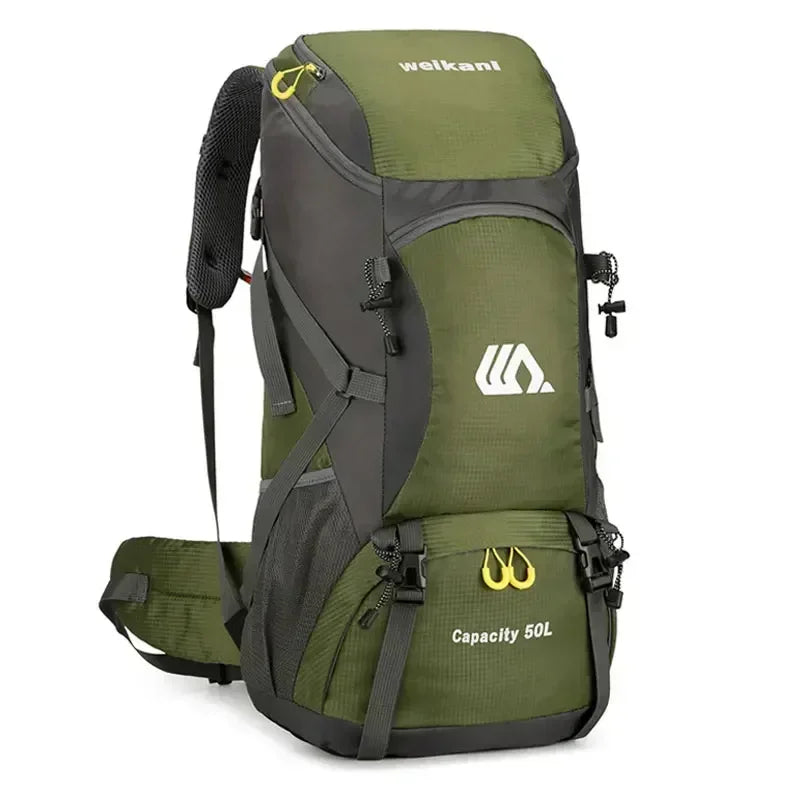 50L Travel Backpack Camping Bag For Men Large Hiking Bag Tourist Rucksack Waterproof Outdoor Sports Climbing Mountaineering Bag