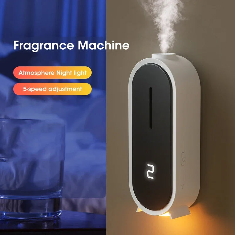 Automatic Circulating Aroma Diffuser Smart Air Scent Machine Home Essential Oil 50ml Tank Spray Fragrance Dispenser for Bedroom