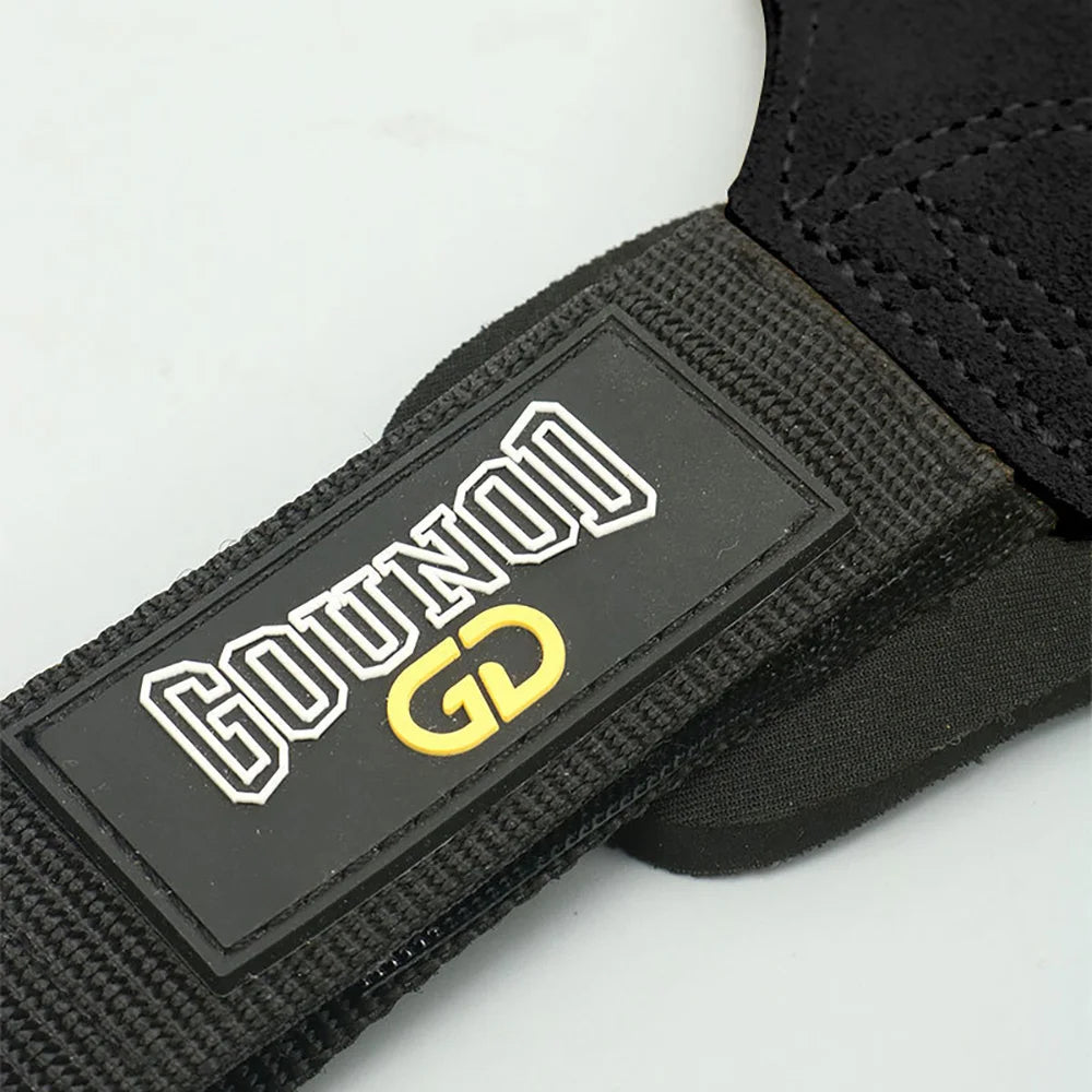 Wrist Straps for Weightlifting Double Layers Cow Leather Gloves Women Men Deadlift Maximum Grip Support Bench Press Pull-up F18
