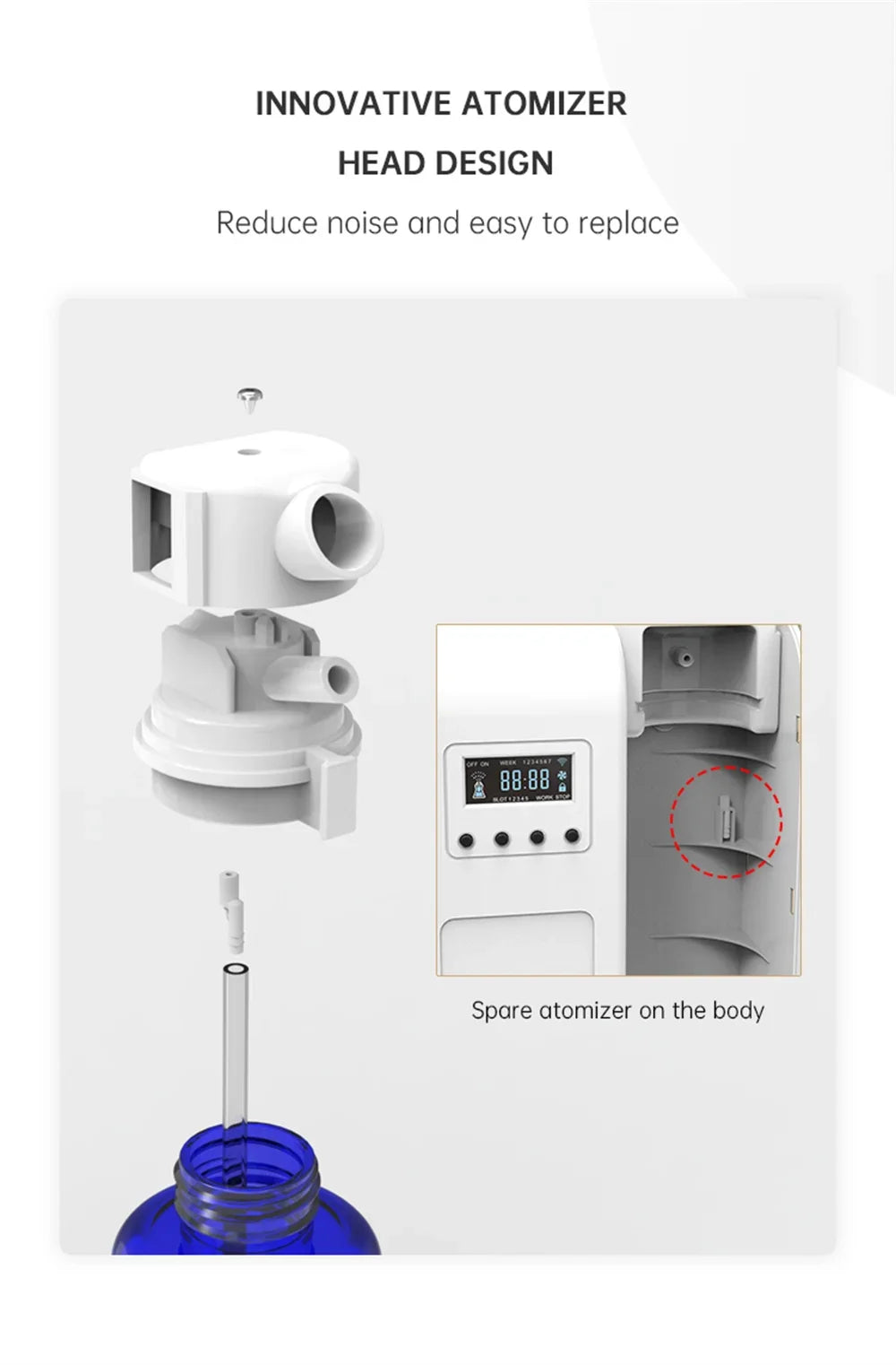 Smart Aroma Diffuser Waterless Scent Diffuser Intelligent Machine Air Fresheners for Home Hotel Scent Machine Room Fragrance