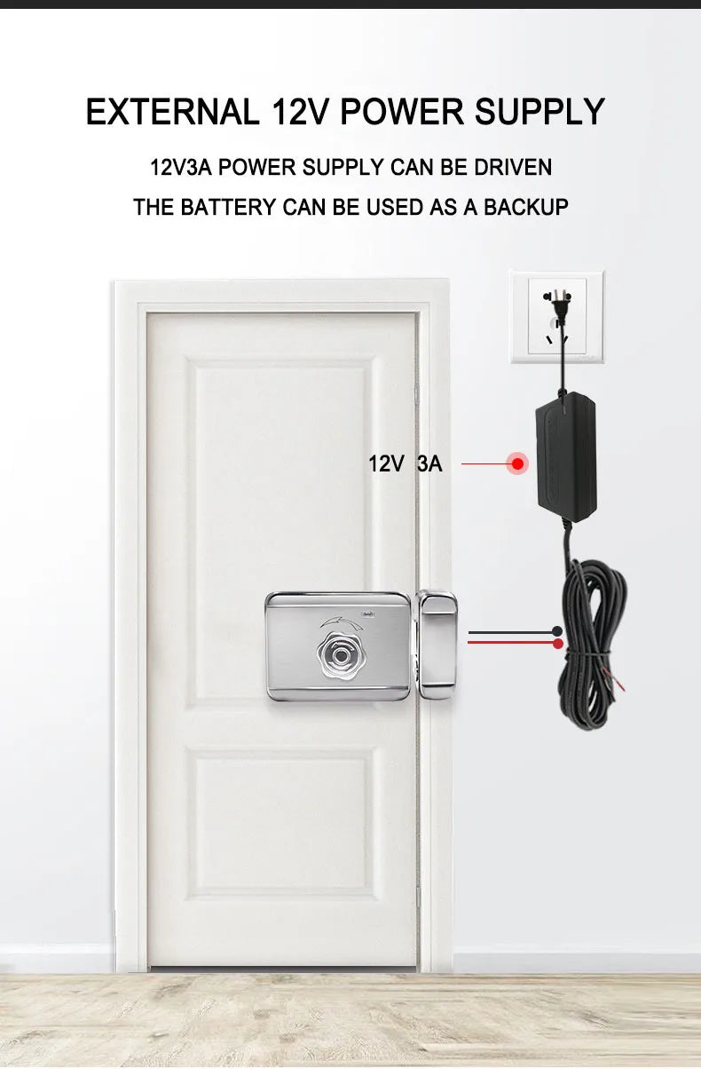 Outdoor Waterproof Tuya Smart Lock with Remote Control IC Card Digital Key-pad Electronic Biometria Security Lock For Gate Door