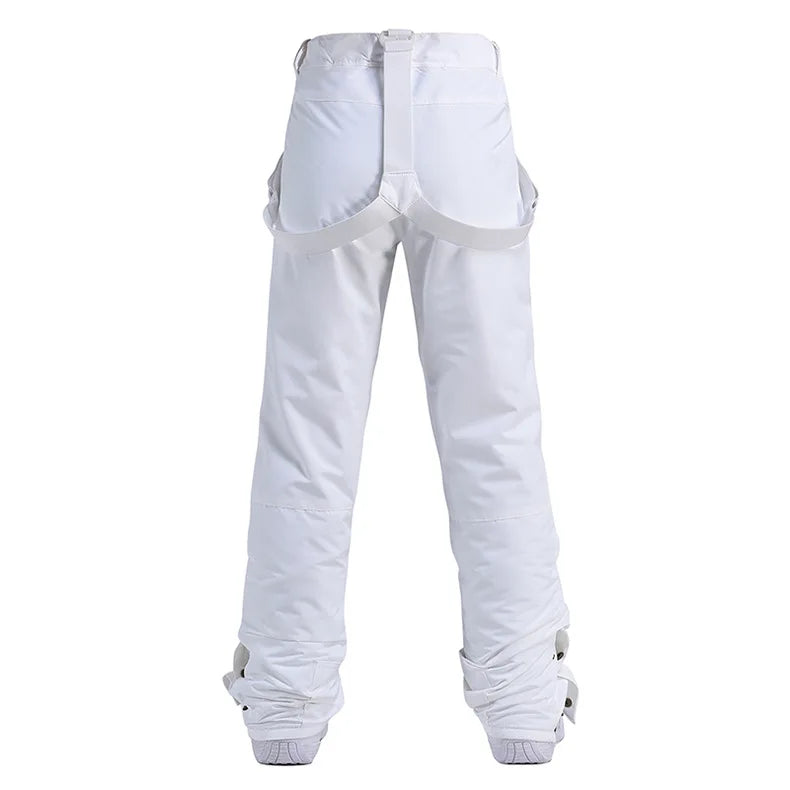 Cheap Women's and Men's Ice Snow Pants Outdoor Snowboarding Clothing Strap Trousers Skiing Suit Wear 10K Waterproof